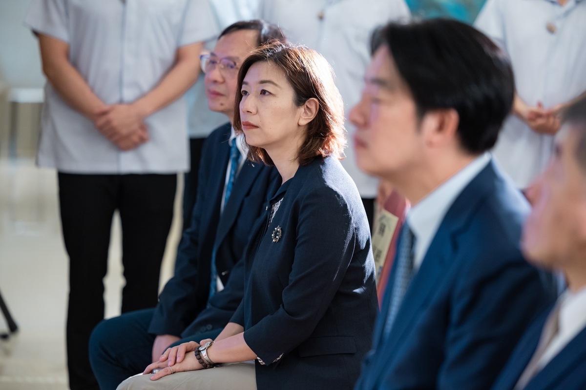 衛福部次長林靜儀感性談及台中海線民眾。 圖：總統府提供