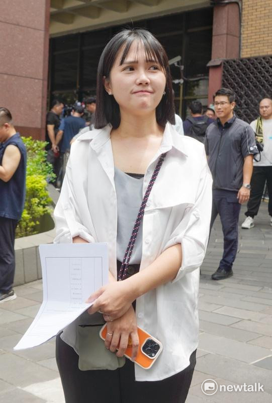 民眾黨新聞部主任暨發言人吳怡萱。 圖：張良一 / 攝（資料照）