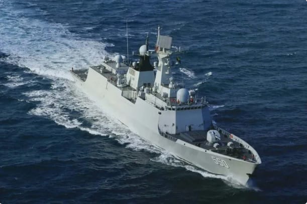 解放軍的 054A 型護衛艦。 圖：翻攝自 軍武次位面