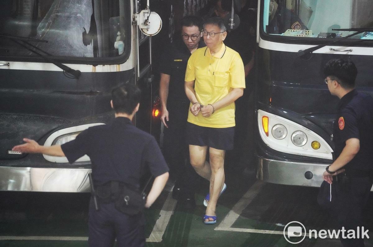 民眾黨主席、前台北市長柯文哲今第三度被借提到北檢應訊。 圖：張良一 / 攝