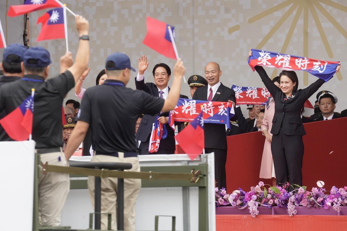 賴清德上任後首次發表國慶典禮演說，學者評價，透過歷史發展、客觀分析兩岸現況，確實能夠促進國內團結，有助於國際社會理解台灣。 圖：張良一／攝