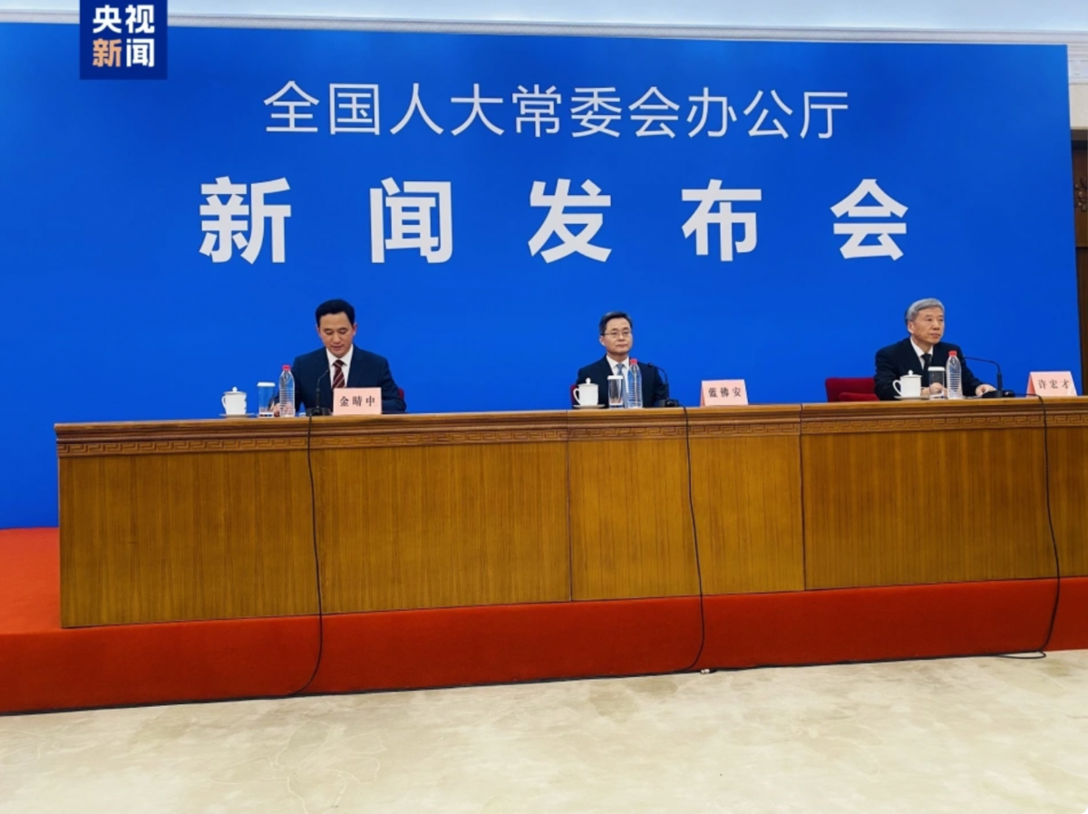 中國第十四屆全國人大常委會。 圖：翻攝自央視新聞