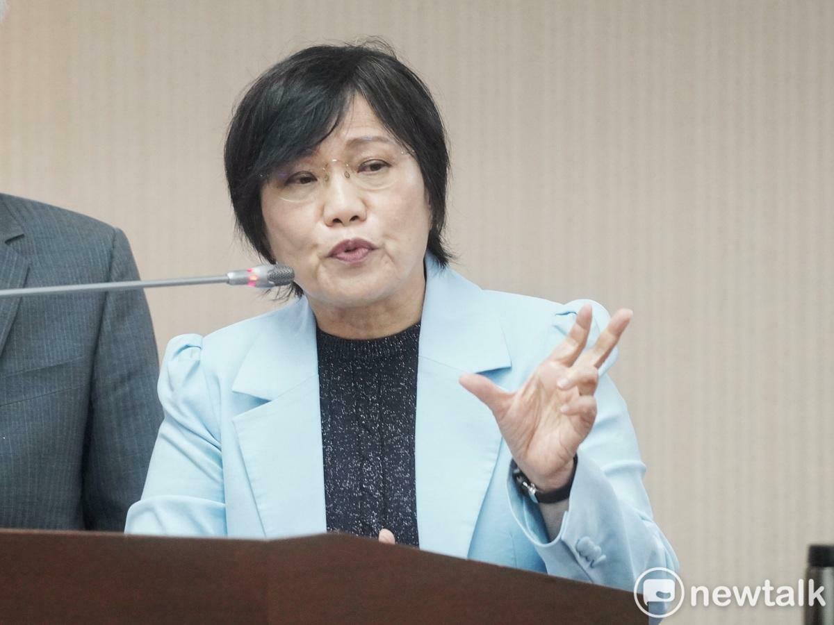內政部長劉世芳在立院內政委員會備詢。 圖：張良一/攝