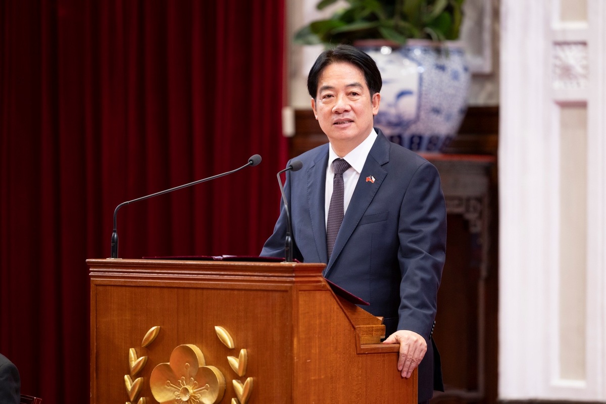 黃暐瀚建議身為民進黨主席的賴清德總統親自出面為「戒嚴文」道歉。 圖：總統府提供