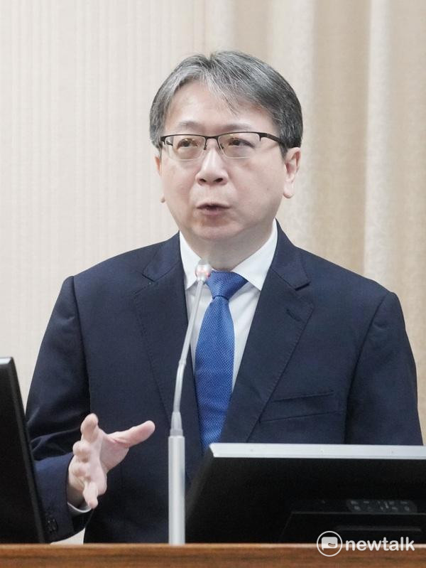 國安局長蔡明彥在立院外交及國防委員會備詢。 圖：張良一/攝