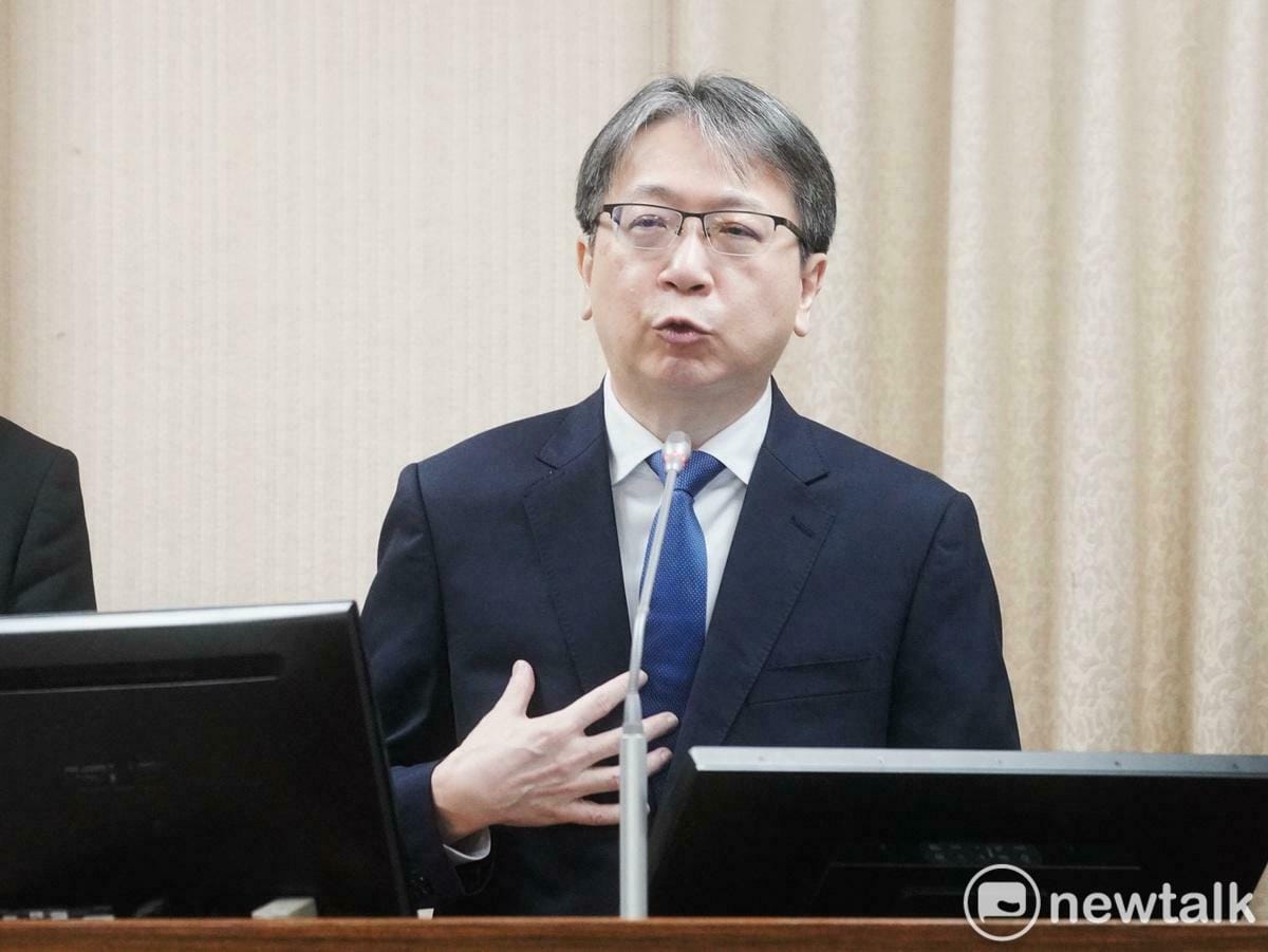 國安局長蔡明彥在立院外交及國防委員會備詢。 圖：張良一/攝