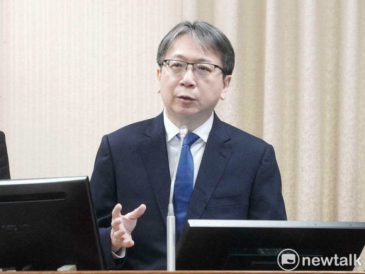 國安局長蔡明彥在立院外交及國防委員會備詢。 圖：張良一/攝