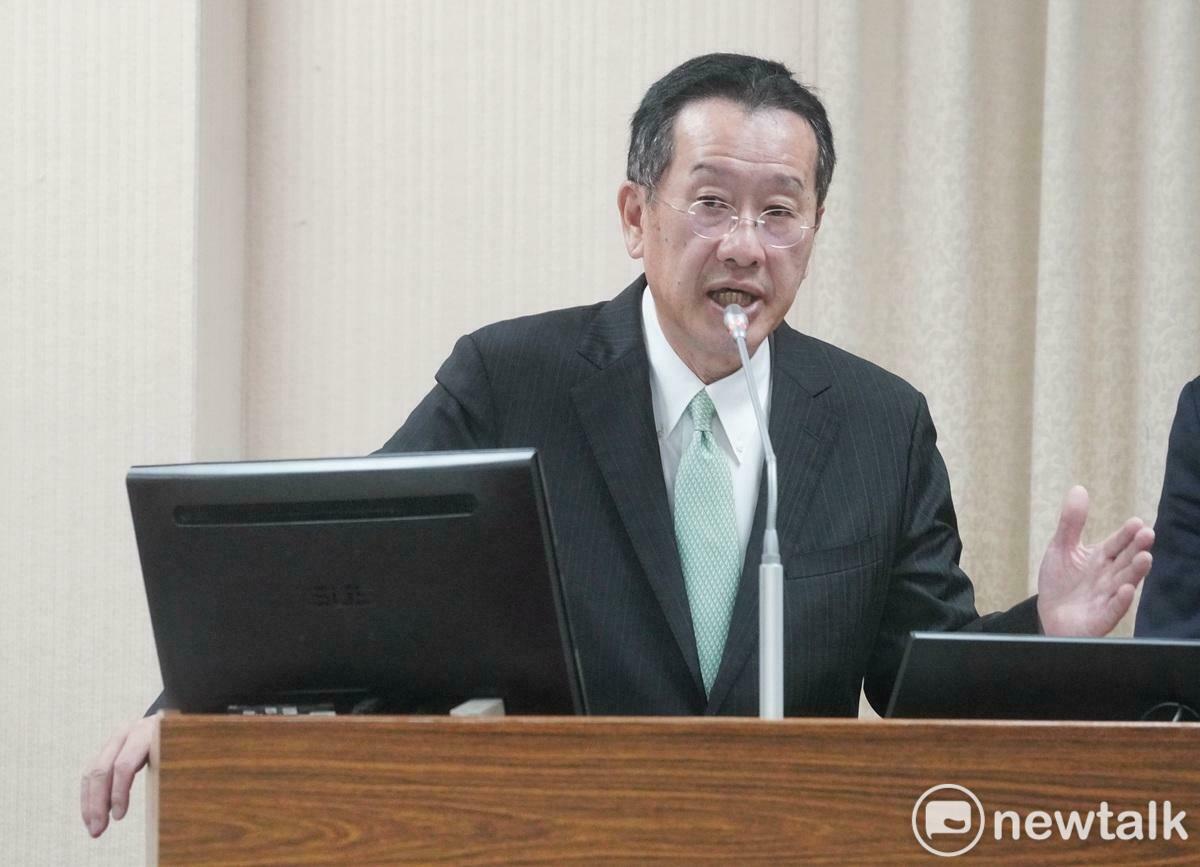 國防部長顧立雄在立院外交及國防委員會備詢。 資料照：張良一/攝