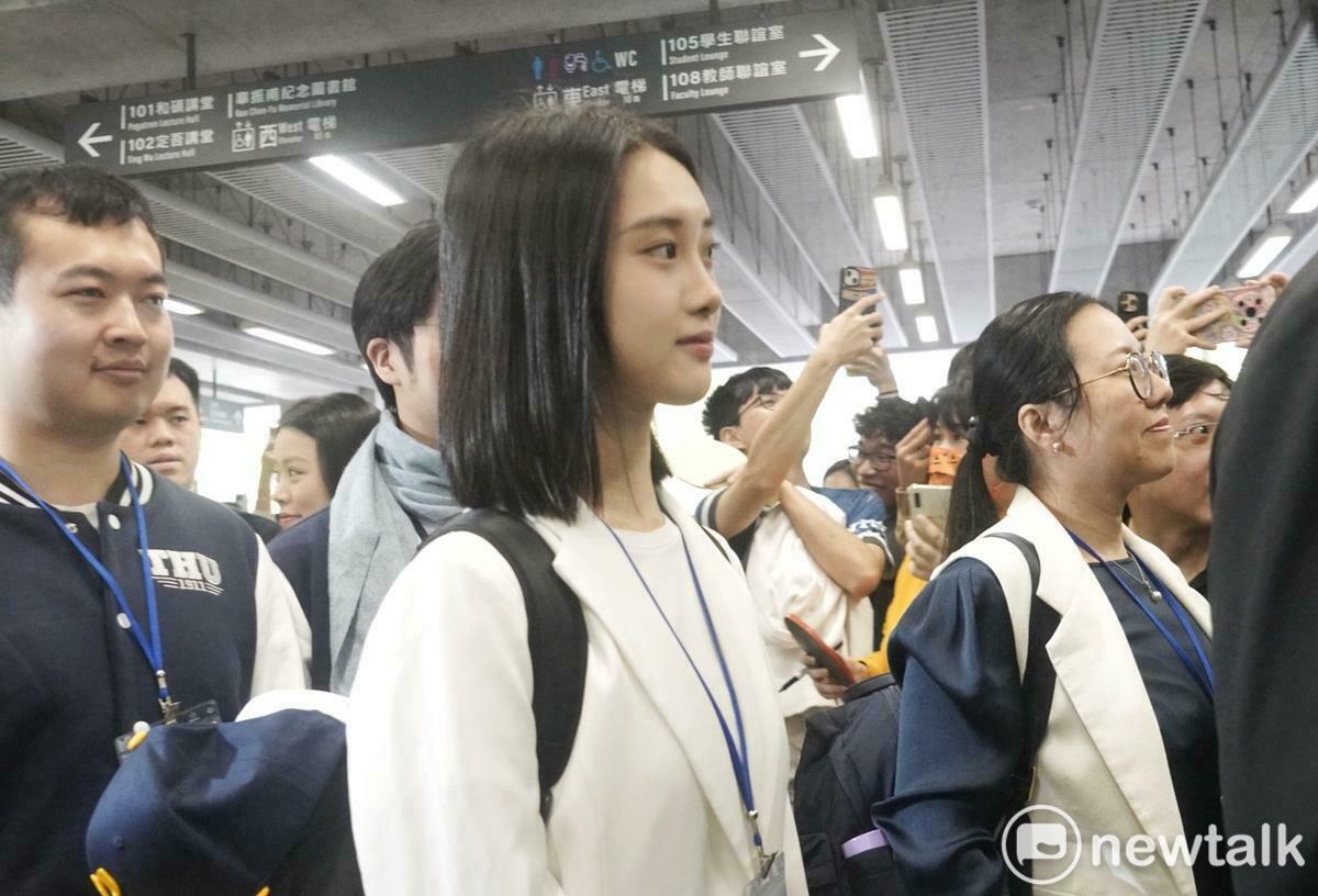 這次陸生團中，受到矚目學生之一，中國清華大學大二生彭亦航。 圖：張良一/攝