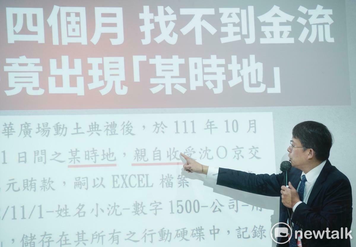 台灣民眾黨中央緊急應變小組出面召開記者會回應台北地檢署今日偵結起訴柯文哲主席，圖為民眾黨立院黨團總召黃國昌。 圖：張良一/攝