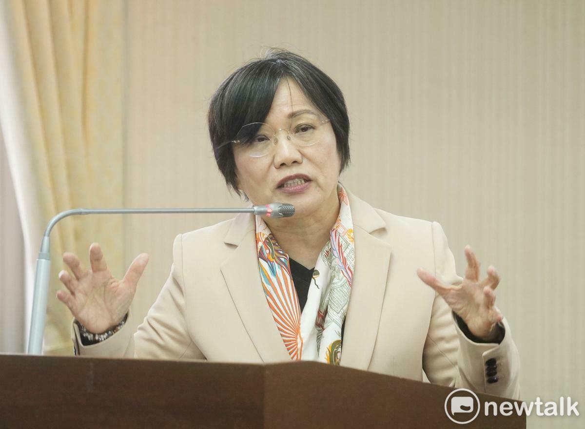 內政部長劉世芳在立院內政委員會備詢。 圖：張良一/攝
