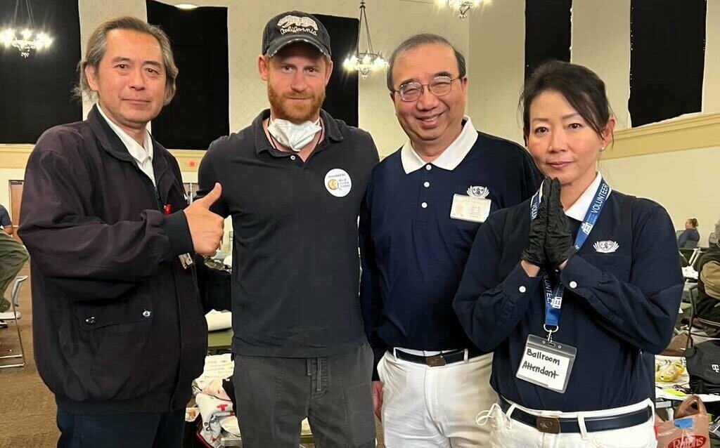 台灣志工馳援洛杉磯野火 遇上哈利王子王妃慰災民