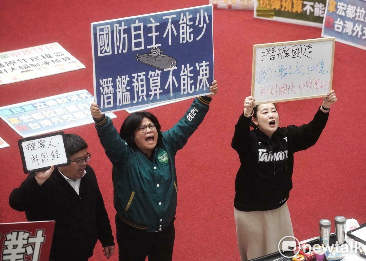 藍營青年在台北地區發起罷免民進黨立委吳思瑤、吳沛憶等人。 圖：張良一/攝