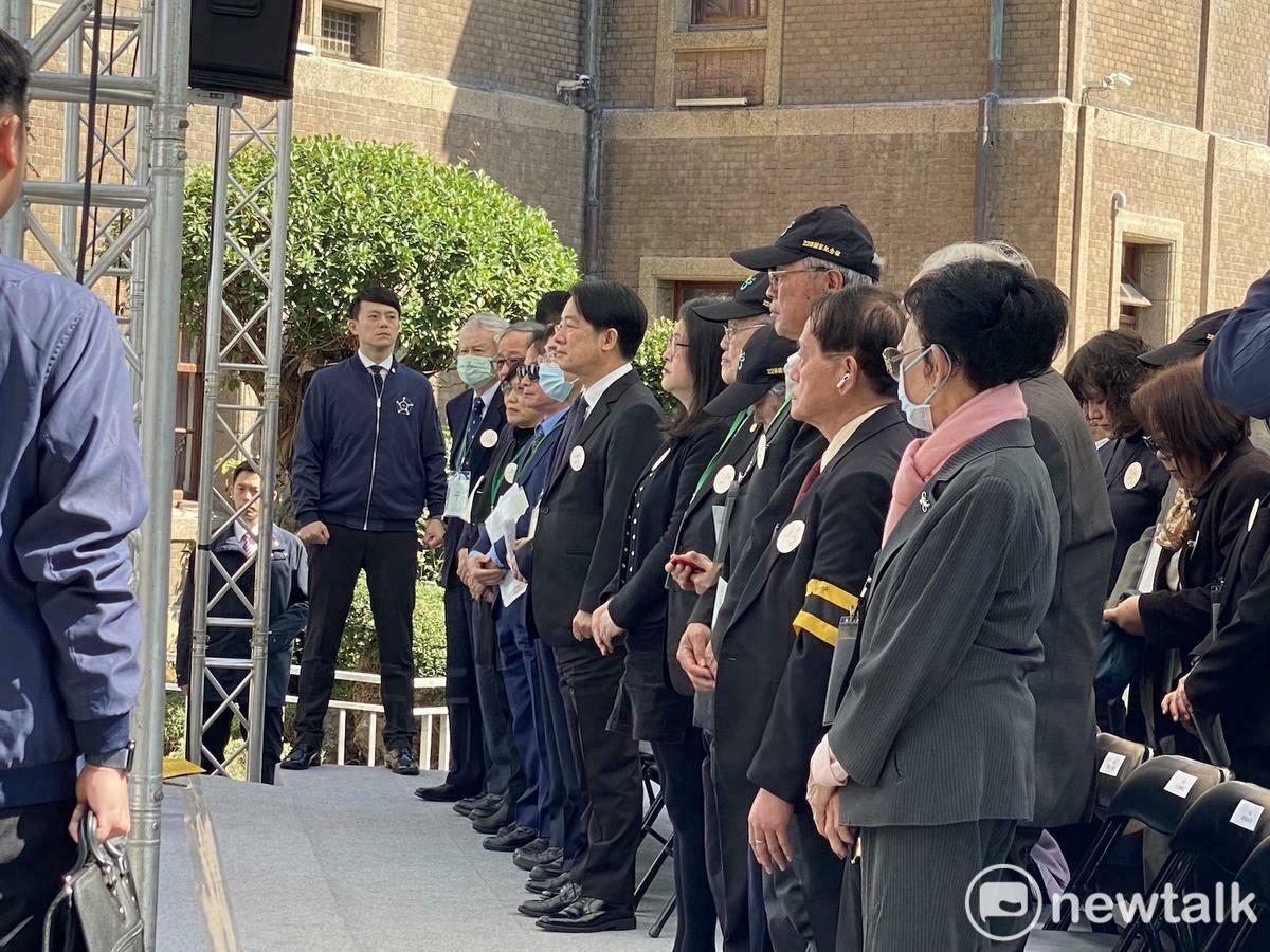 總統賴清德28日出席228事件78週年中樞紀念儀式。 圖：林朝億/攝