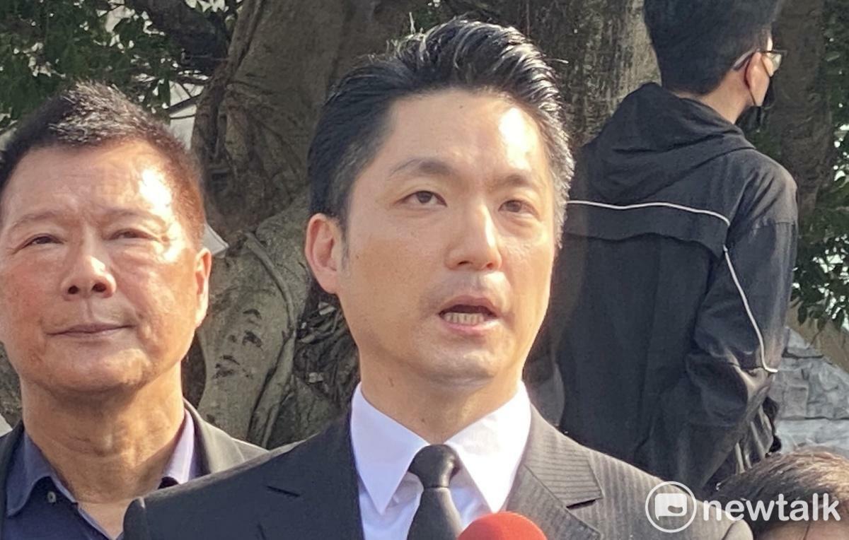 台北市政府28日於二二八和平公園，舉行二二八事件78週年紀念儀式，台北市長蔣萬安會後受訪。 圖：林朝億/攝
