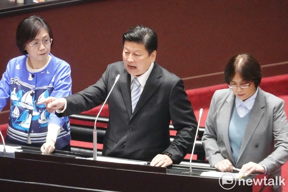 國民黨立院黨團向賴政府喊話，勿再企圖以釋憲、暫時處分阻擋《財政收支劃分法》修正案。 圖：張良一/攝（資料照）
