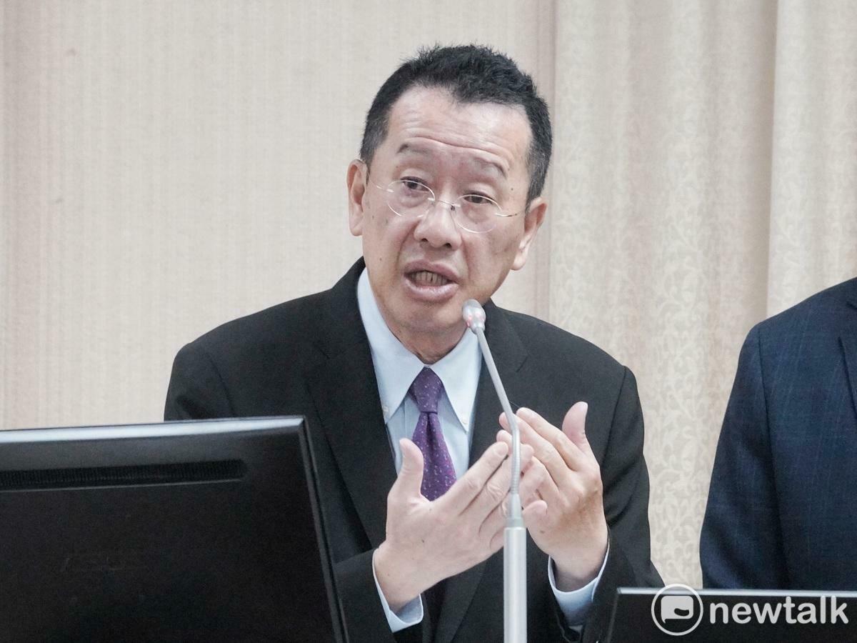 國防部長顧立雄在立院外交及國防委員會備詢。 圖：張良一/攝（資料照）