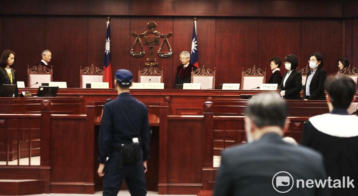 憲法法庭今（12）天下午就「憲法訴訟法釋憲案」舉行說明會，並由大法官謝銘洋主持。 圖：本報攝影中心