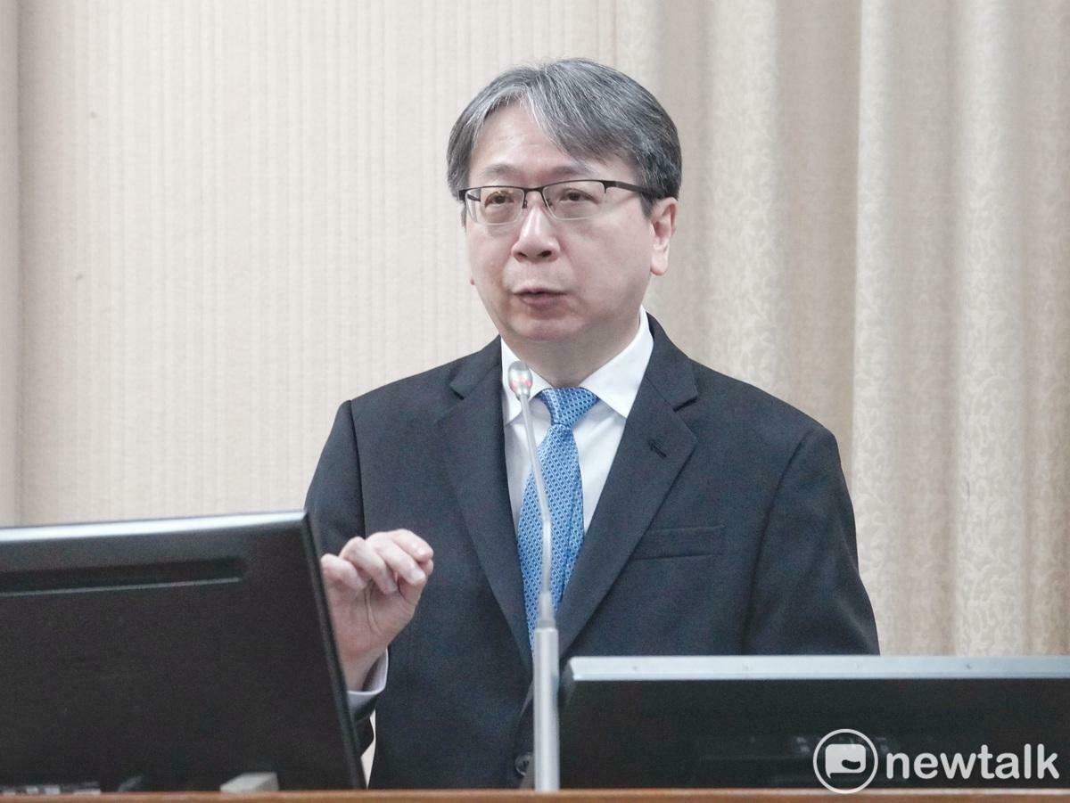 國安局長蔡明彥在立院外交及國防委員會備詢。 圖：張良一/攝