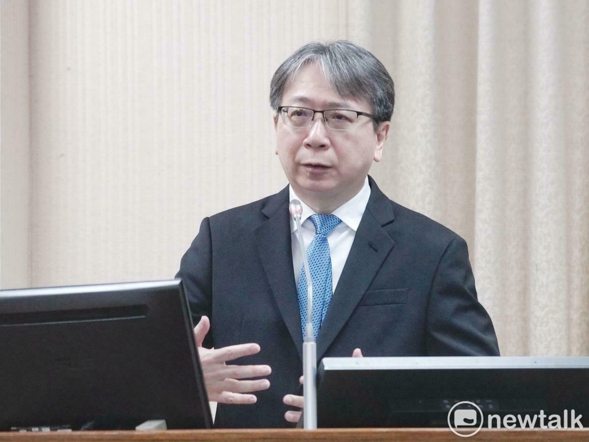國安局長蔡明彥在立院外交及國防委員會備詢。 圖：張良一／攝