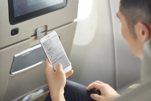 華航免費 Wi-Fi 體驗，適用所有搭乘 777、A350、A321neo 機型的旅客。 圖：華航提供