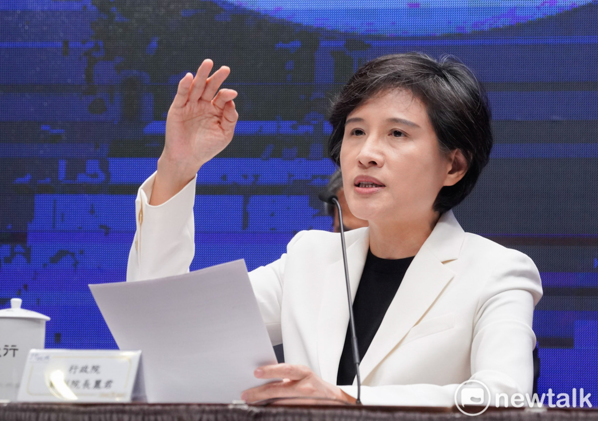 針對外界關注美國對等關稅相關議題及產業支持方案，行政院副院長鄭麗君進行回應及說明。 圖：張良一/攝（資料照）