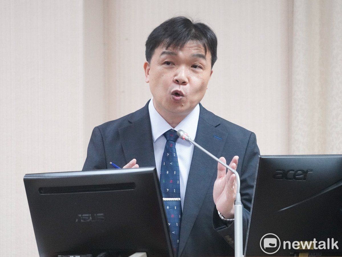 陸委會副主委沈有忠在立院外交及國防委員會備詢。 圖：張良一/攝