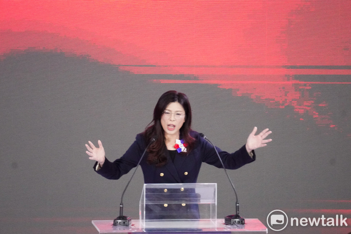 國民黨新任黨主席鄭麗文今就任，並發表就職演說。 圖：張良一/攝