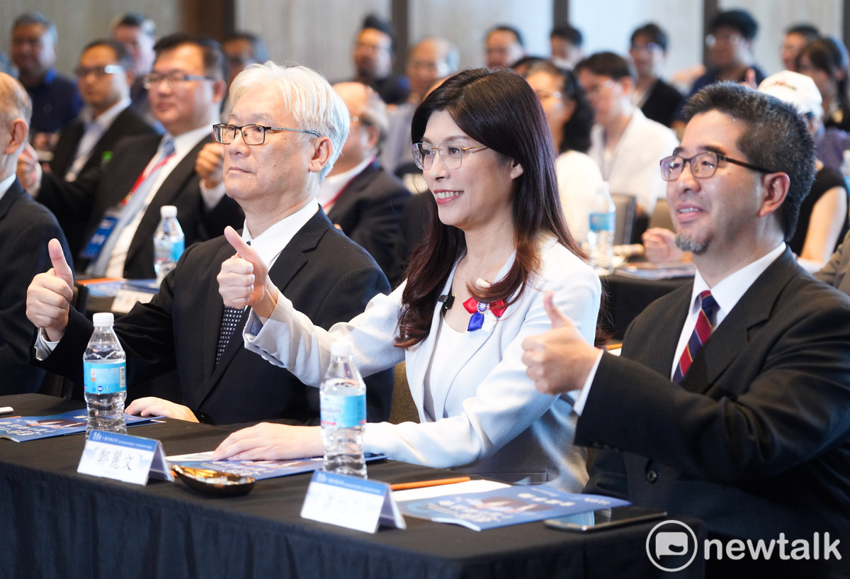 國民黨主席鄭麗文應邀在馬習會十週年研討會致辭。 圖：張良一/攝