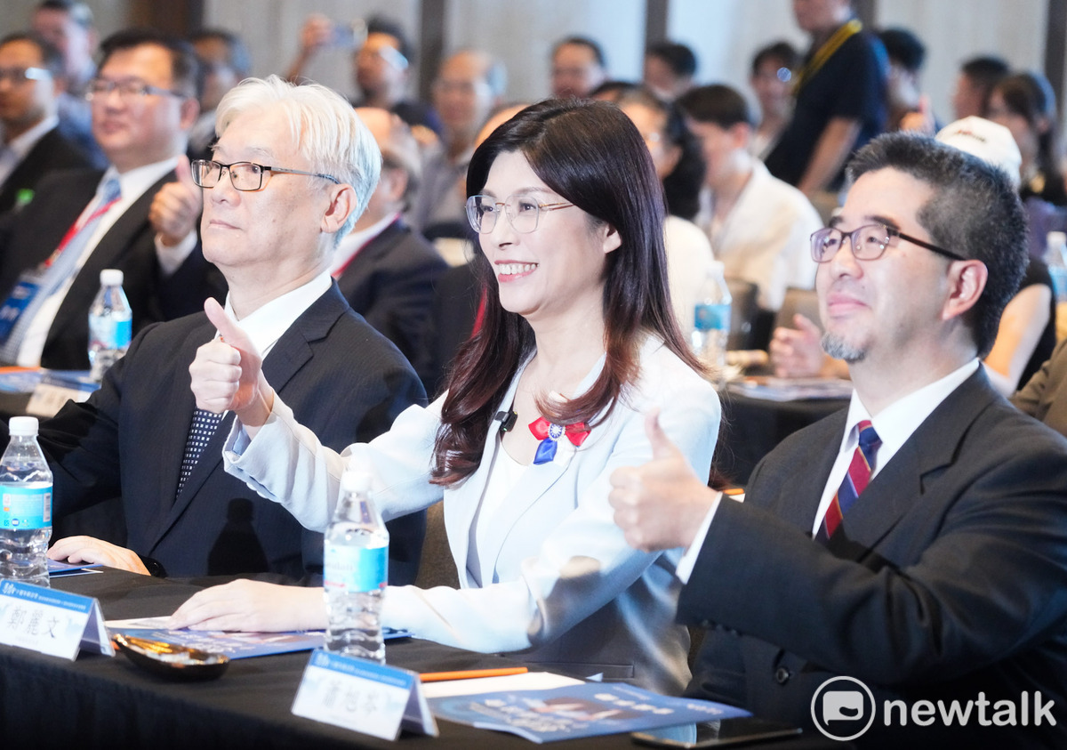 國民黨主席鄭麗文應邀在馬習會十週年研討會致辭。 圖：張良一/攝