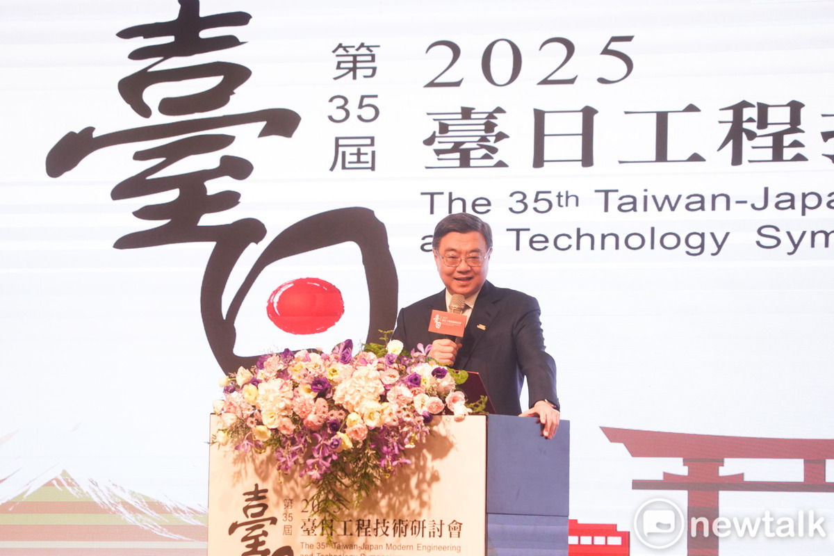 對於高市早苗民調高，卓榮泰說，「我非常的羨慕，我們會努力」。 圖：張良一/攝