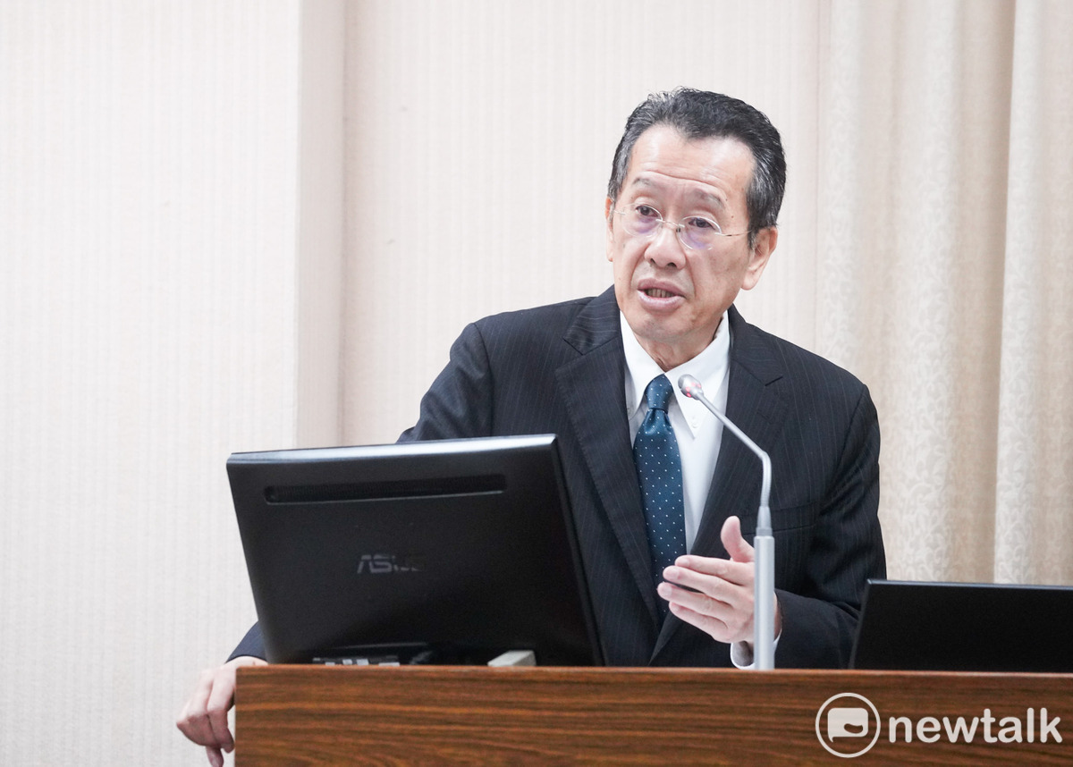 國防部長顧立雄今（1）日在立院外交及國防委員會備詢。 圖：張良一/攝