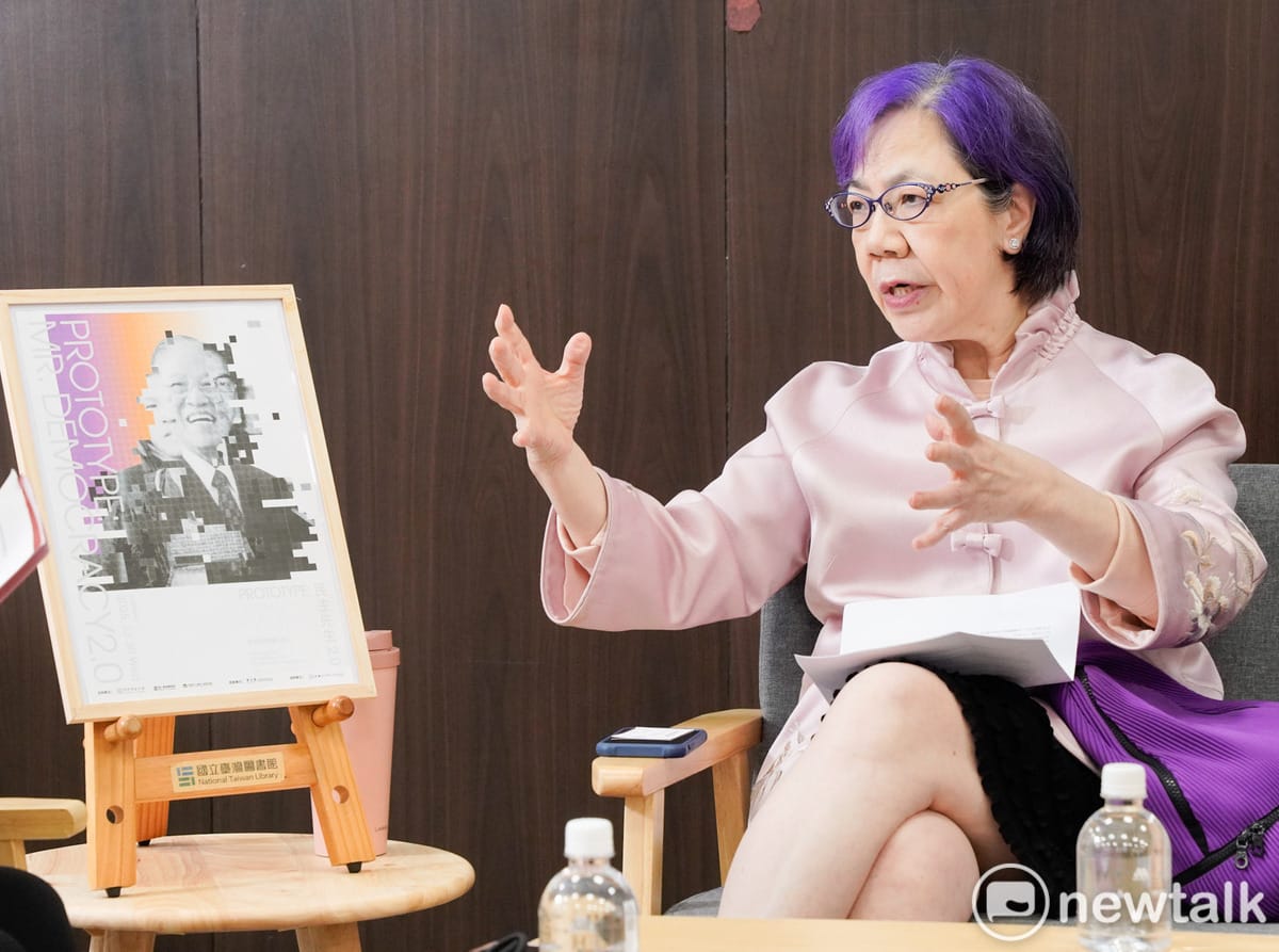 李登輝基金會董事長李安妮接受新頭殼專訪。 圖：張良一/攝