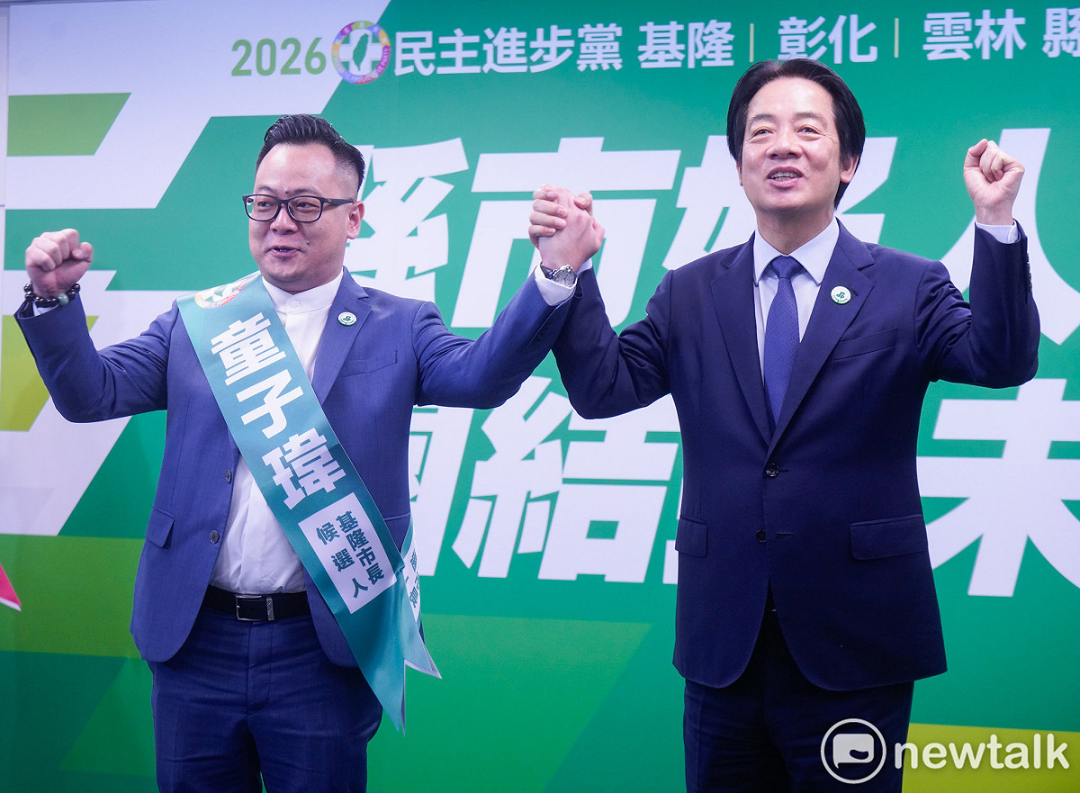 民進黨主席賴清德舉行基隆市長提名人童子瑋、彰化縣長提名人陳素月、雲林縣長提名人劉建國提名記者會。圖為童子瑋。 圖：張良一/攝