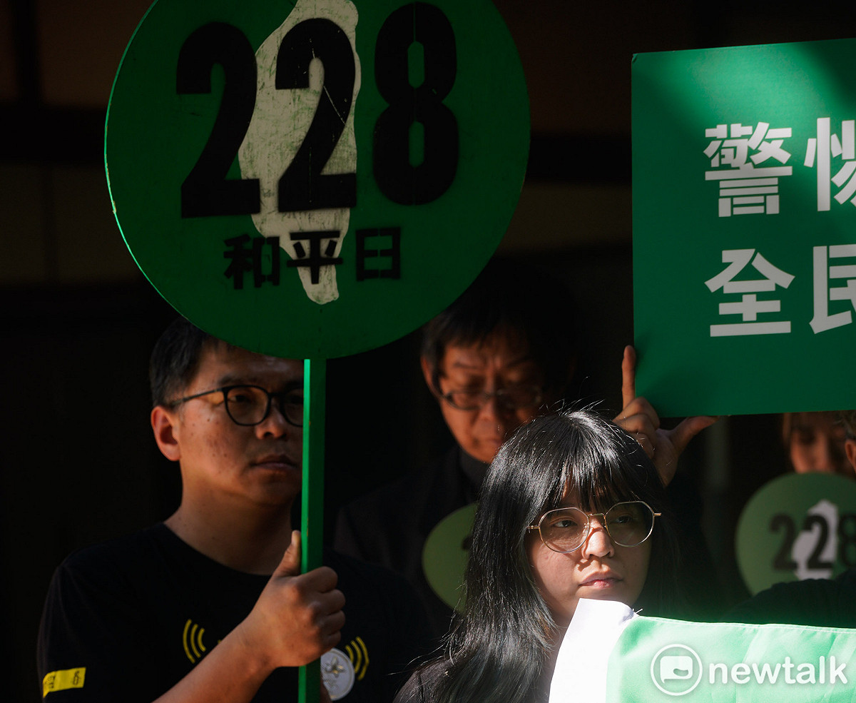 鄭南榕基金會等團體在蔡瑞月舞蹈研究社舉辦「228‧0 記憶相依，抵抗侵奪 — 228 七十九周年紀念行動」行前記者會。 圖：張良一/攝
