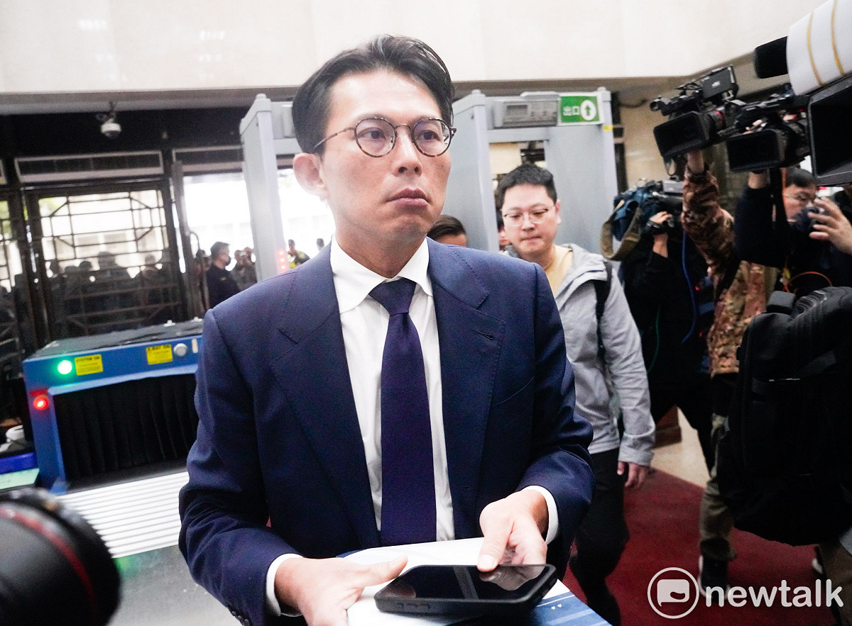 民眾黨主席黃國昌到北檢應訊。 圖：張良一 / 攝