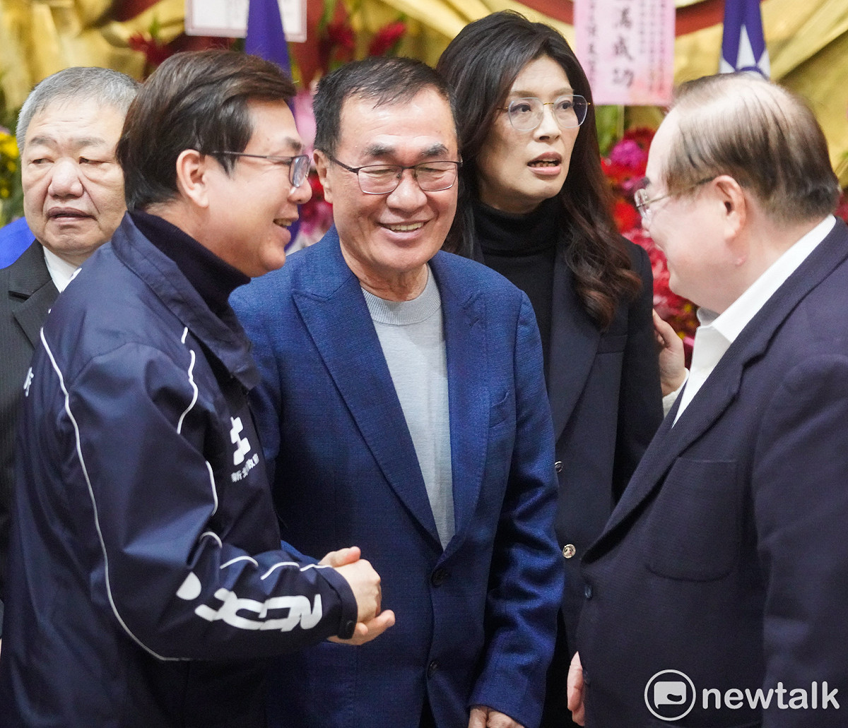 國民黨主席鄭麗文、台北市副市長李四川等人出席新北市議會國民黨團就職暨交接典禮。 圖：張良一/攝