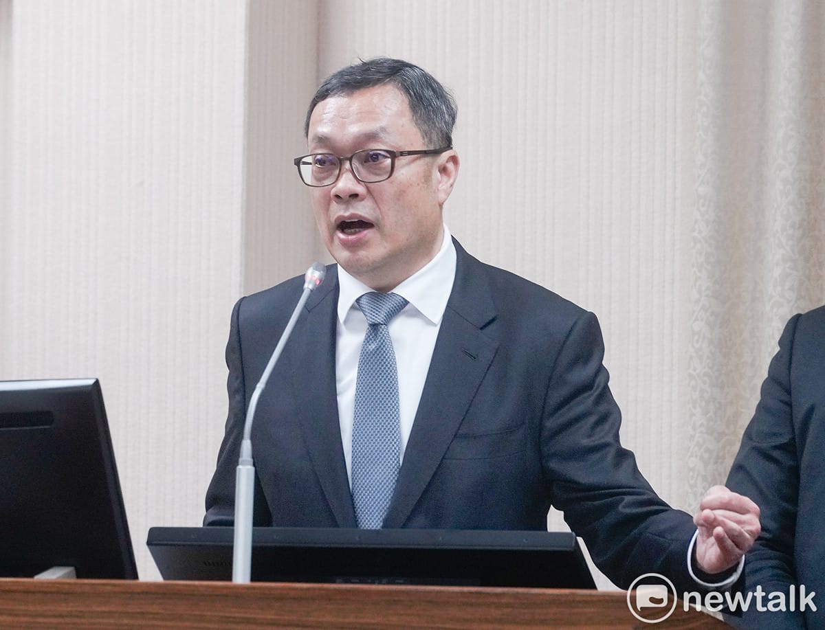 外交部政務次長陳明祺在立院外交及國防委員會備詢。 圖：張良一/攝