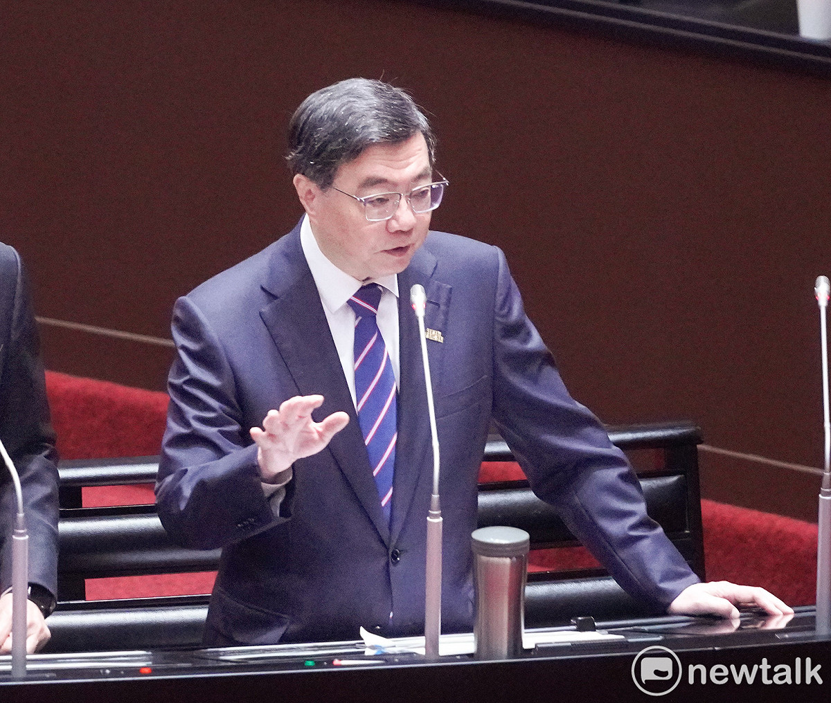 行政院長卓榮泰在立院院會備詢。 圖：張良一/攝