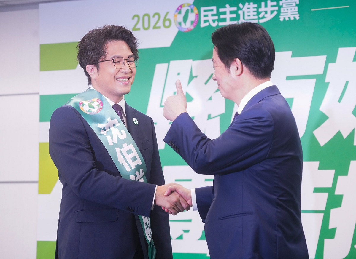 民進黨今日正式徵召沈伯洋投入年底台北市長選舉，前立委陳柏惟警告，藍營將全面圍殺。 圖：張良一/攝