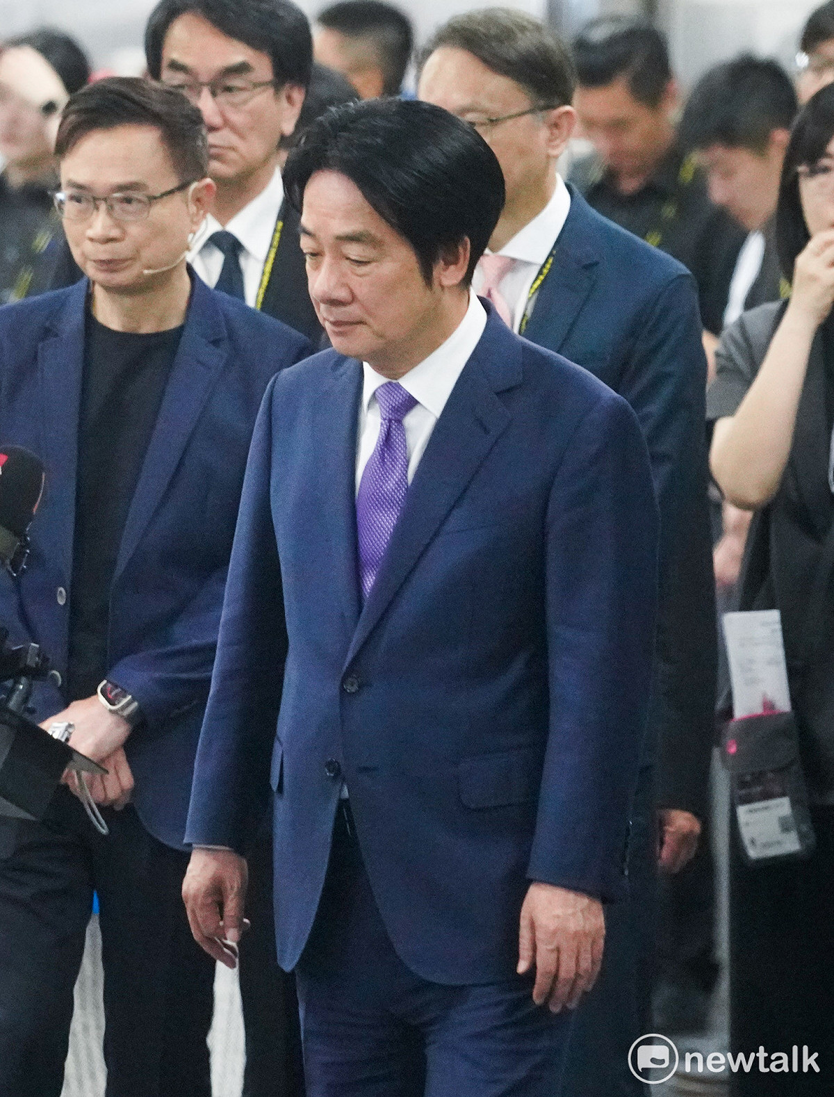 總統賴清德今（2）天上午出席2026台北國際電腦展開幕典禮前向媒體表示，他對兩位殉職的空軍飛官表示哀悼之意，並表示會成立調查小組調查事故原因。 圖：張良一/攝（資料照）