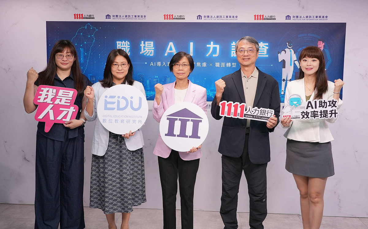 人力平台調查：應徵AI職缺人數暴增103% 企業急需三大類AI人才