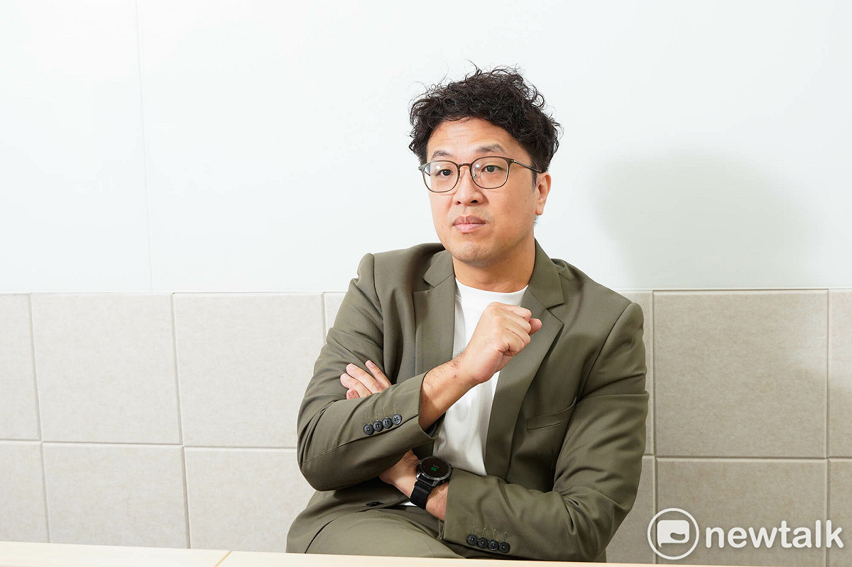 民進黨台北市長參選人沈伯洋。 圖：張良一/攝