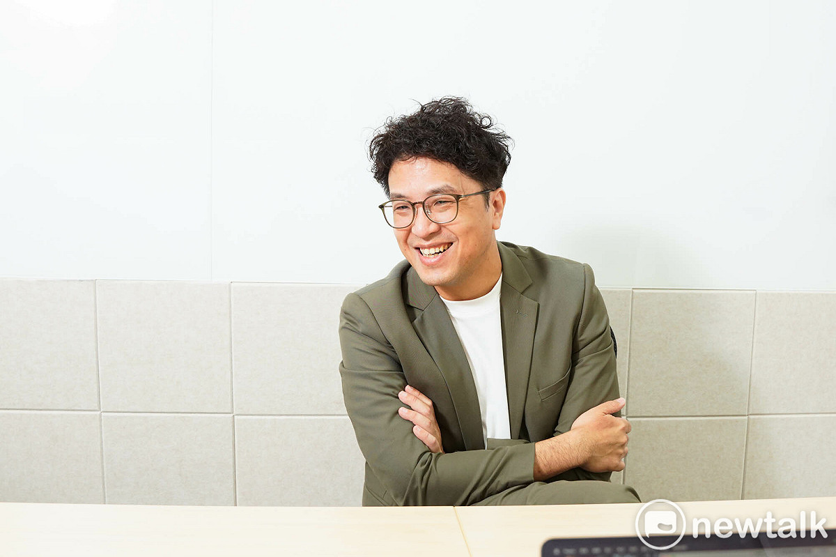 民進黨台北市長參選人沈伯洋專訪。 圖：張良一 / 攝