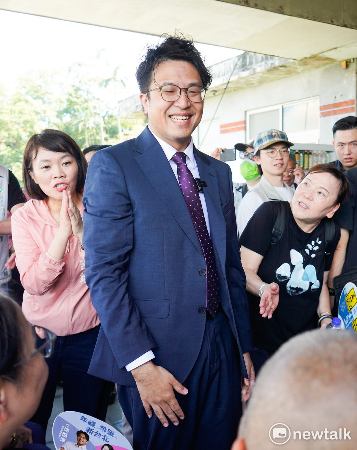 民進黨台北市長參選人沈伯洋。 圖：張良一/攝