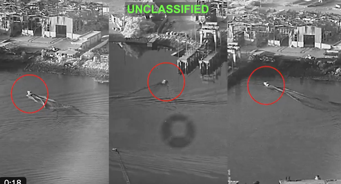 海上無人機時代已正式開啟，美軍在實戰中首次啟用了無人水面載具（ USV ）。美軍中央司令部（ CENTCOM ）宣布， 3 艘「 海盜 」（ Corsair ）。 圖：翻攝自@nexta_tv