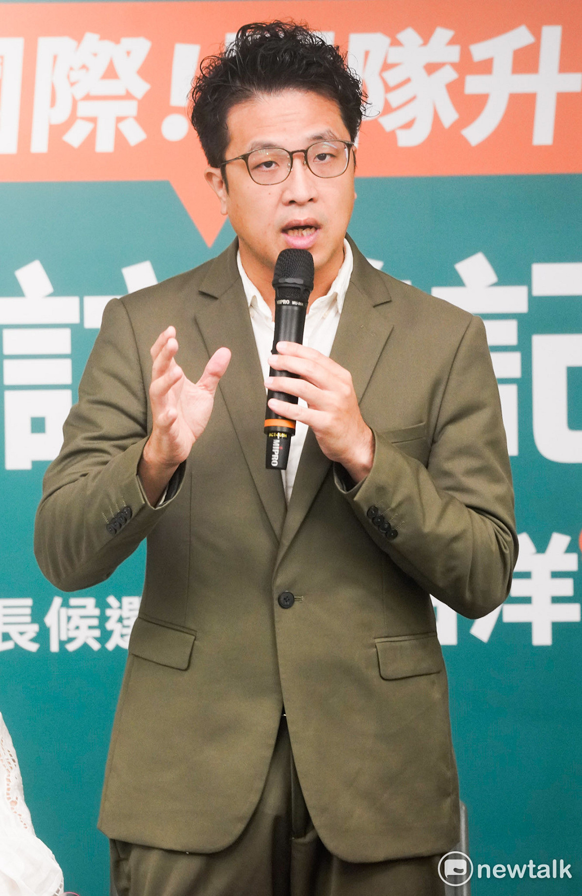 民進黨台北市長參選人沈伯洋。 圖：張良一/攝（資料照）