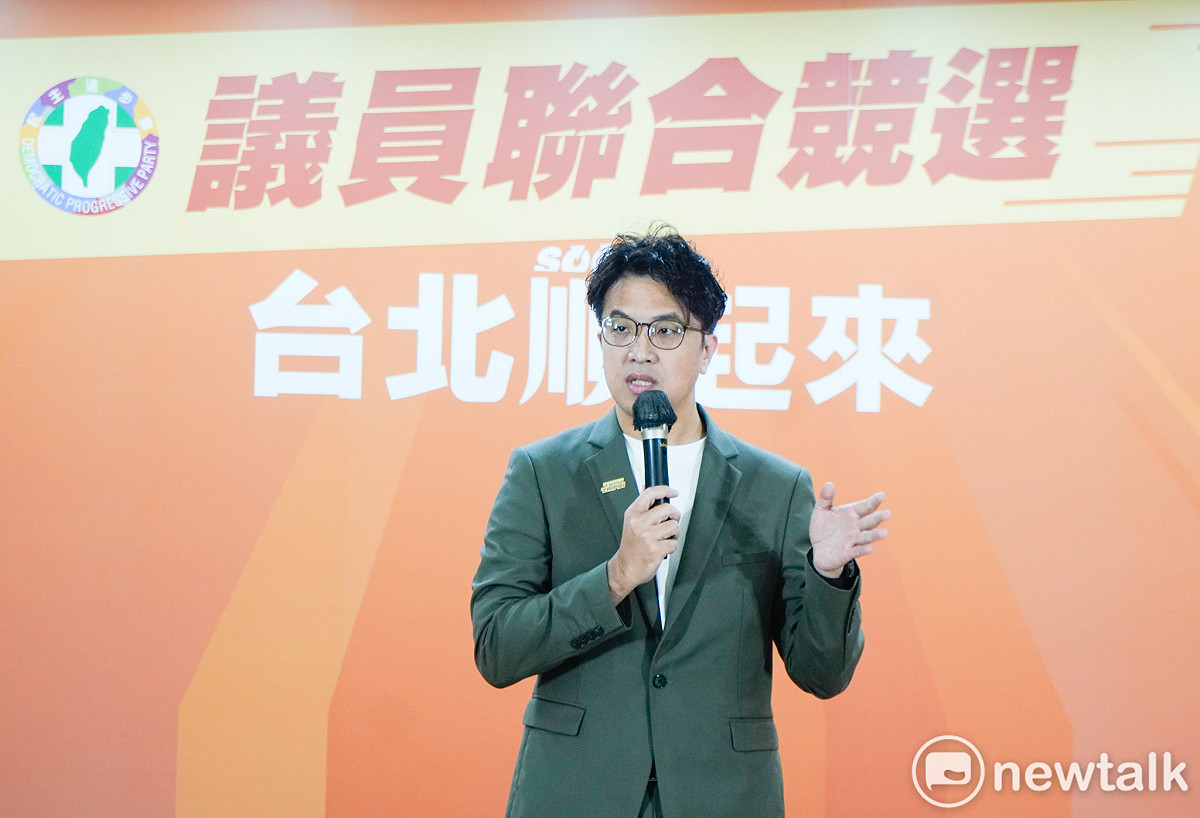 民進黨台北市長參選人沈伯洋。 圖：張良一/攝（資料照）