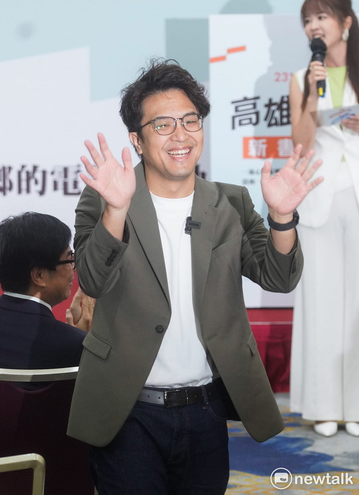 民進黨台北市長參選人沈伯洋。 圖：張良一/攝