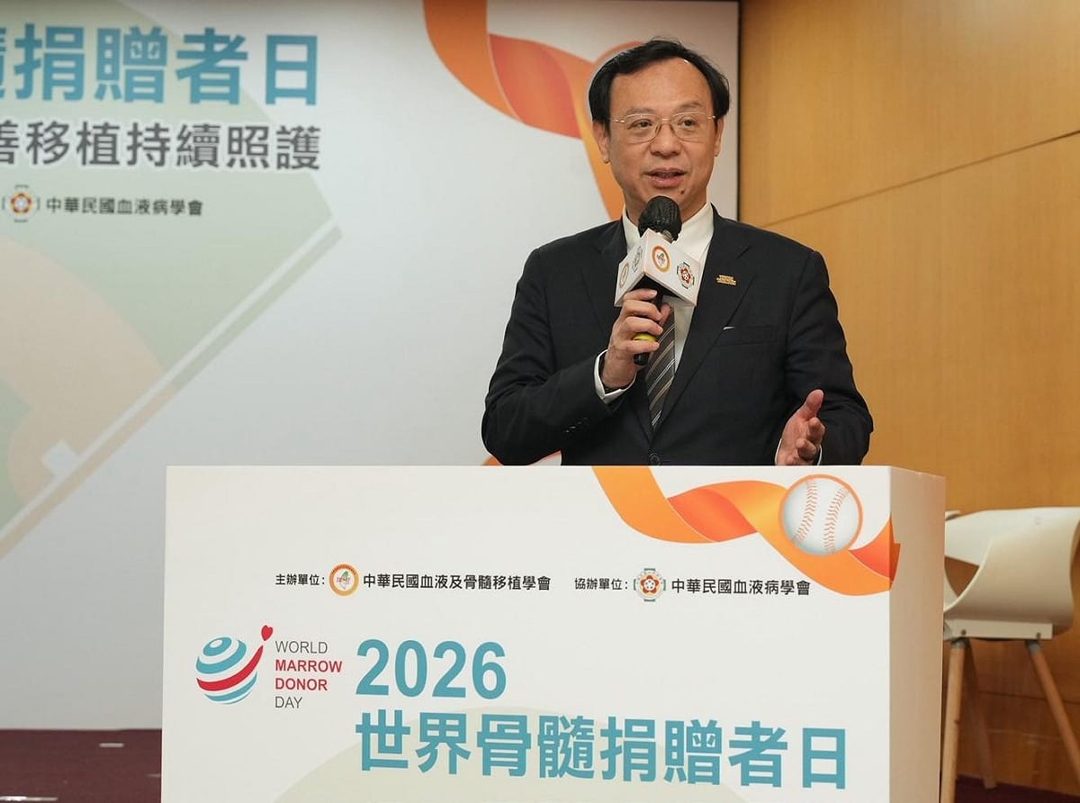 衛福部長石崇良肯定台灣移植技術世界頂尖，呼籲全民踴躍挽袖建檔讓資料庫翻倍。